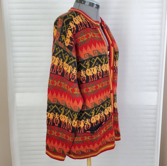 LAST CHANCE Alpaca Fina | wool button down cardigan | Med - Picture 3 of 7
